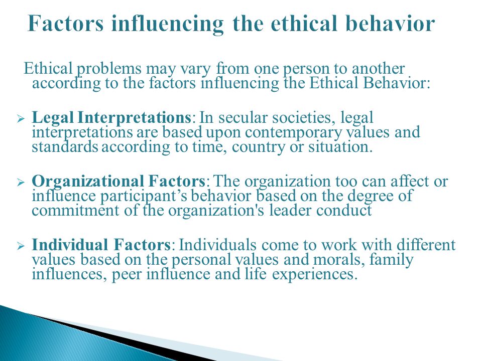 Factors Affecting Employee Behaviour